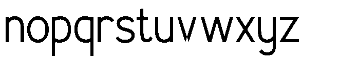 Gamaline Font LOWERCASE