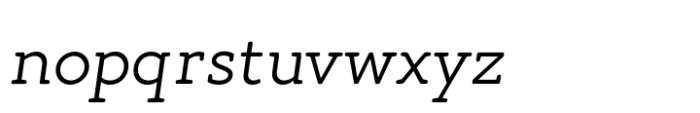 Gambero Extra Light Italic Font LOWERCASE