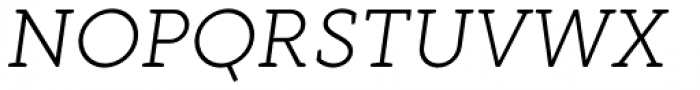 Gambero Thin Italic Font UPPERCASE