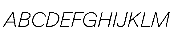 Gamble 300 Italic Font UPPERCASE