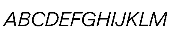 Gamble 400 Italic Font UPPERCASE