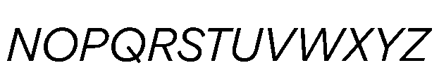 Gamble 400 Italic Font UPPERCASE