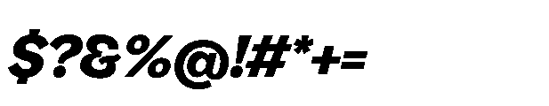 Gamble 700 Italic Font OTHER CHARS