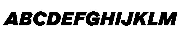 Gamble 800 Italic Font UPPERCASE