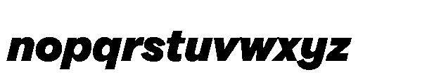 Gamble 800 Italic Font LOWERCASE