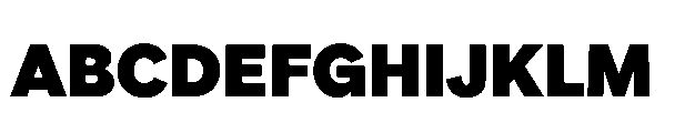 Gamble 800 Font UPPERCASE