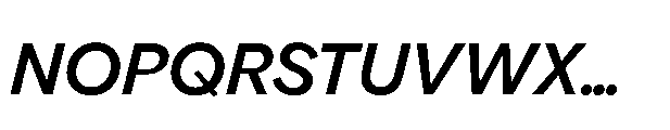 Gamble SQ 500 Italic Font UPPERCASE