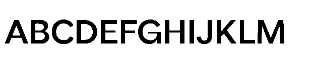 Gamble SQ 500 Font UPPERCASE