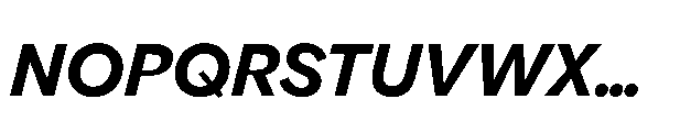 Gamble SQ 600 Italic Font UPPERCASE