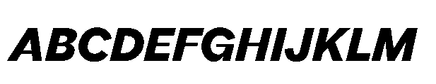 Gamble SQ 700 Italic Font UPPERCASE