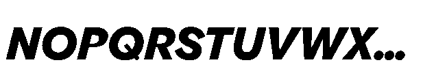 Gamble SQ 700 Italic Font UPPERCASE