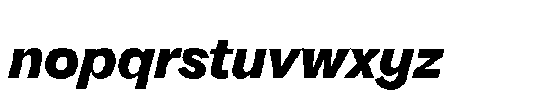 Gamble SQ 700 Italic Font LOWERCASE