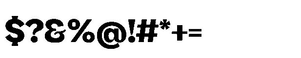 Gamble SQ 700 Font OTHER CHARS