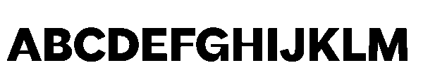 Gamble SQ 700 Font UPPERCASE