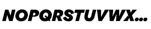 Gamble SQ 800 Italic Font UPPERCASE