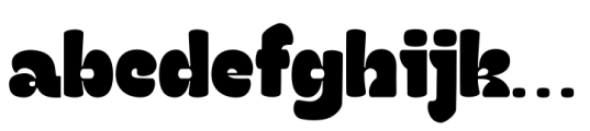 Gamby  Regular Font LOWERCASE