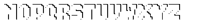 Gamebrick Line Font UPPERCASE