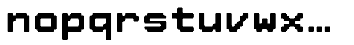 Gamebyte Regular Font LOWERCASE