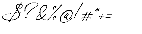 Gamlowfei Italic Font OTHER CHARS