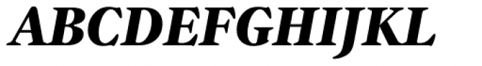 Gamma Black Italic Font UPPERCASE