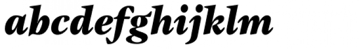 Gamma Black Italic Font LOWERCASE