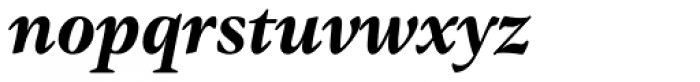 Gamma Bold Italic Font LOWERCASE