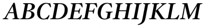 Gamma Medium Italic Font UPPERCASE