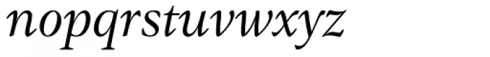 Gamma Std Book Italic Font LOWERCASE