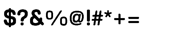 Ganama Bold Font OTHER CHARS