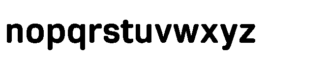Ganama Bold Font LOWERCASE