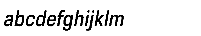 Ganama Condensed Oblique FONT
