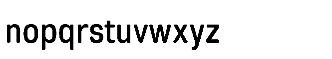 Ganama Condensed Regular Font LOWERCASE