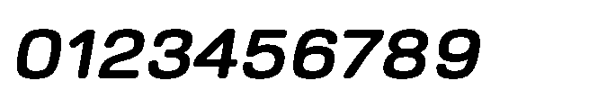 Ganama Expanded Bold Oblique Font OTHER CHARS