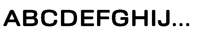 Ganama Expanded Bold Font UPPERCASE