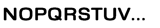 Ganama Expanded Bold Font UPPERCASE