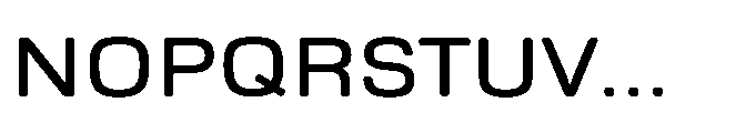 Ganama Expanded Regular Font UPPERCASE