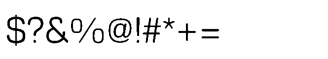 Ganama Light Font OTHER CHARS