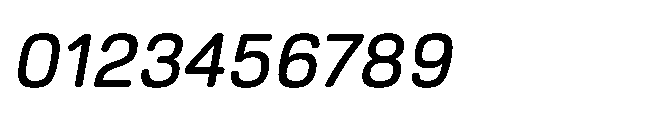 Ganama Oblique Font OTHER CHARS