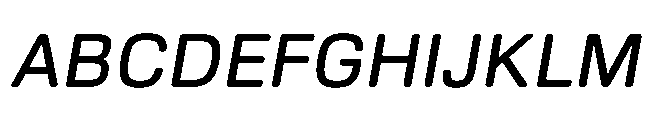 Ganama Oblique Font UPPERCASE