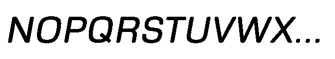 Ganama Oblique Font UPPERCASE