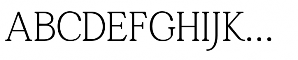 Gandia Thin Font UPPERCASE
