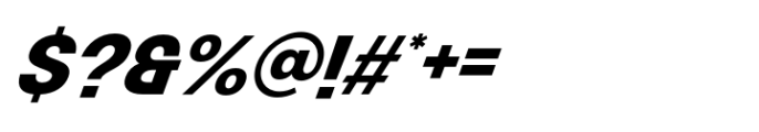 Ganery Bold Italic Font OTHER CHARS