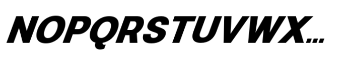 Ganery Bold Italic Font UPPERCASE