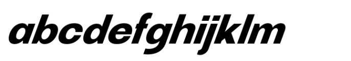 Ganery Bold Italic Font LOWERCASE