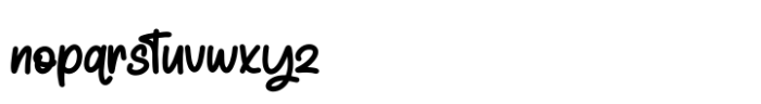 Gangerty Font LOWERCASE