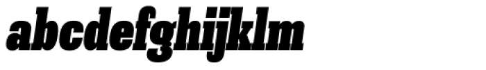 Ganges Slab Black Oblique Font LOWERCASE