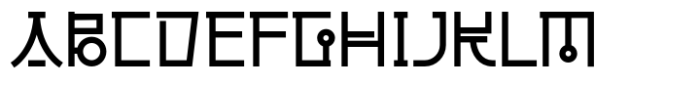 Gangnam Font UPPERCASE