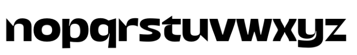 Gango Bold Wide Font LOWERCASE