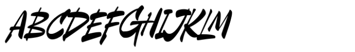 Gangsta Destroyer Font UPPERCASE