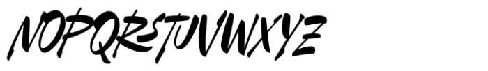 Gangsta Destroyer Font UPPERCASE